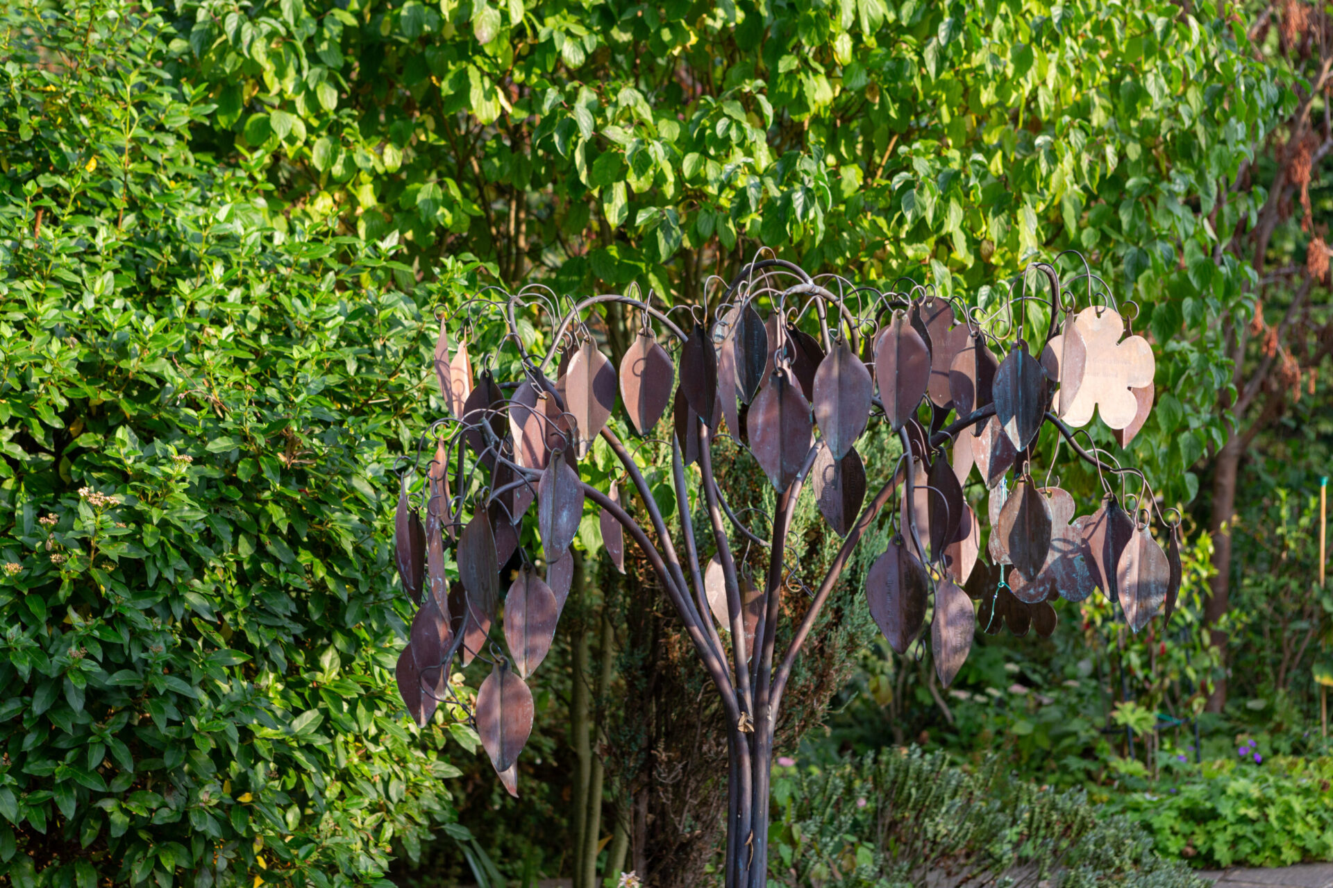Heart of Kent Hospice garden memory tree Heart of Kent Hospice garden memory tree