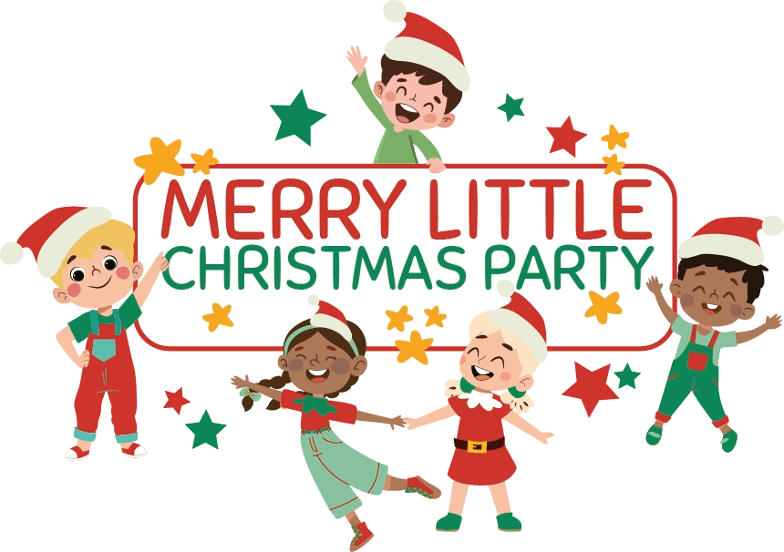 Merry Little Christmas Party with background Merry Little Christmas Party with background