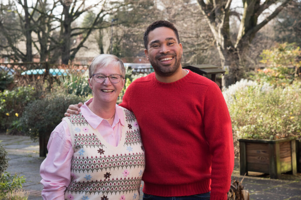 Linda Styles (left) with Danyl Johnson (right)