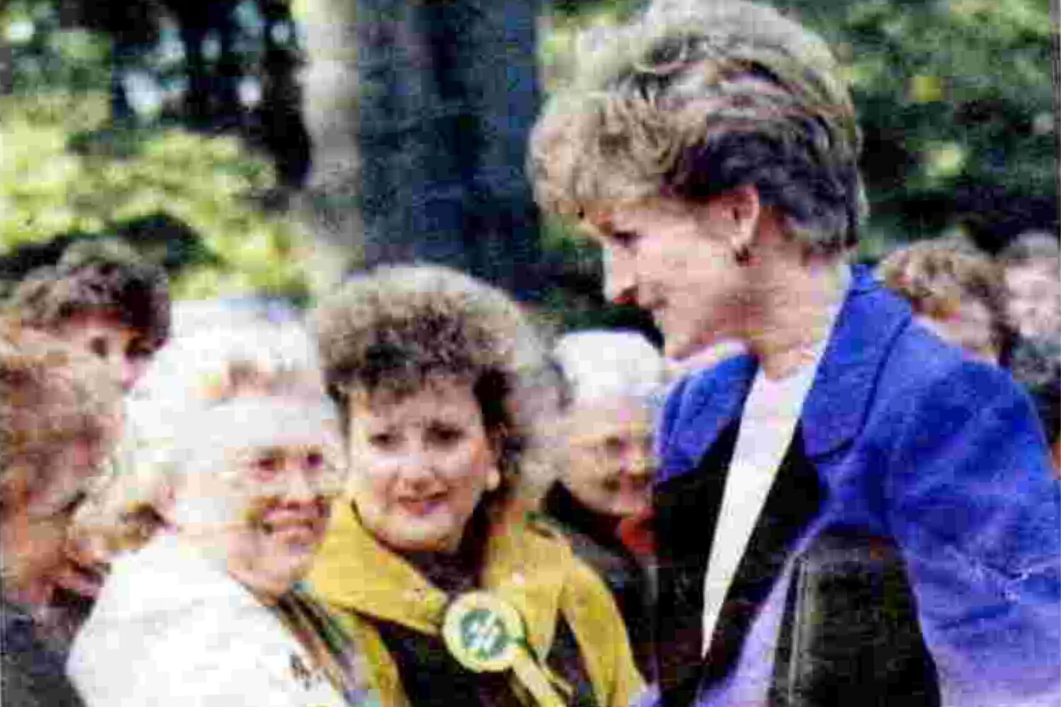 Princess Diana at the hospice opening in 1992