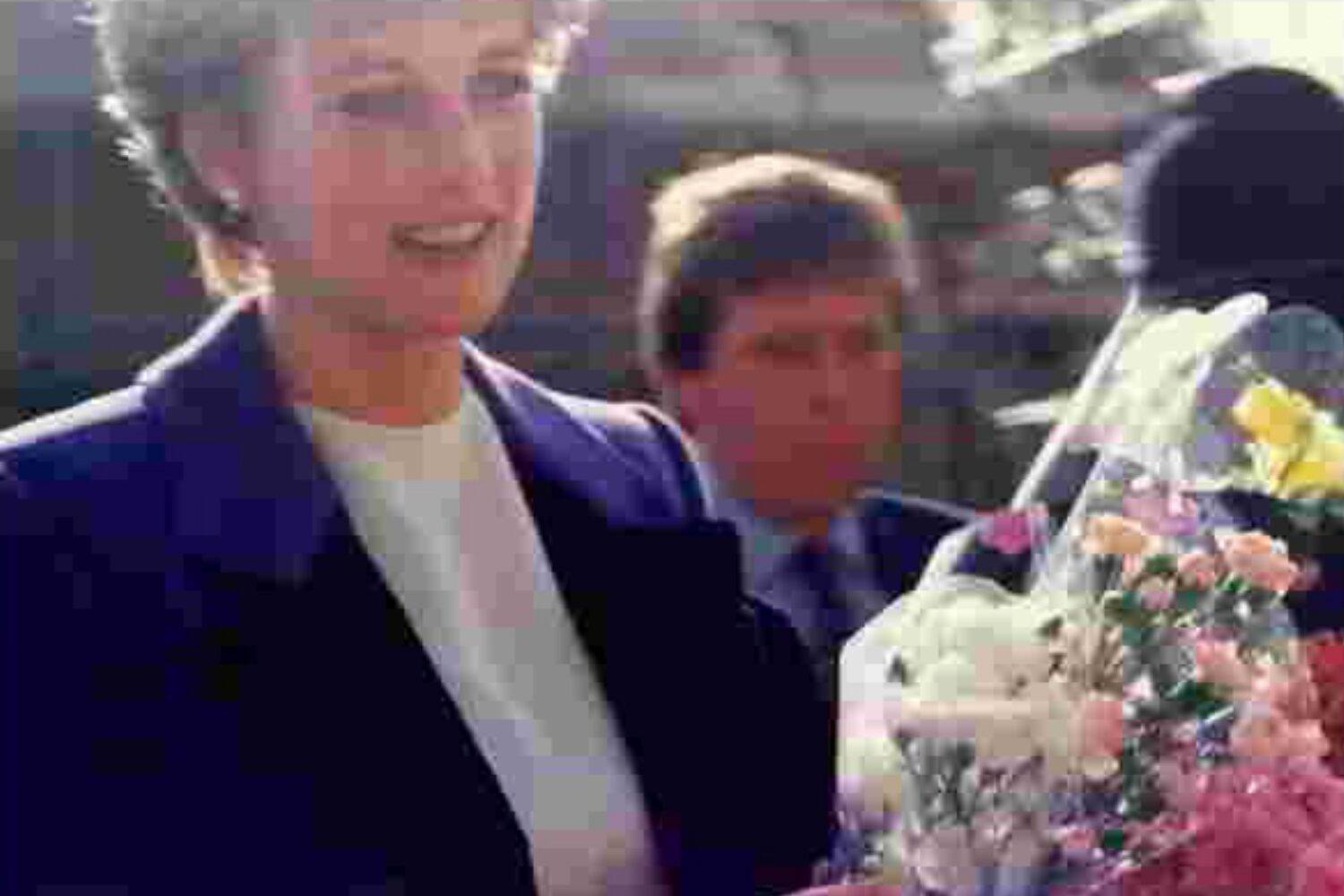 Princess Diana at the hospice opening in 1992